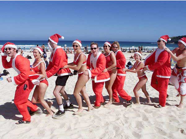 Christmas at Bondi Beach
